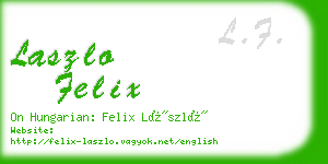 laszlo felix business card